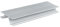 Korner Sockelblende Eckverbindung Aluminium Gebürstet 150mm | Sockellesite | Sockelprofil | Küchensockel | Eckverbindung | Eckverbindung | Zubehör