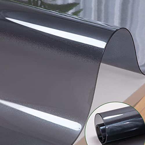 Tischschutz Schwarz 90x160 cm - 1,5 mm Dicke, Einfach zu Reinigen und Wasserdicht, Schwarz Tischdecke, Tischschoner