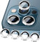 ULITIQ Protection de l'appareil photo compatible avec iPhone 12 Pro Max, verre blindé pour appareil photo, lentille de 6,7, argent