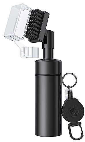 Uniclife Golf Water Brush Golf Club Cleaner Brush with Nylon Bristles & Leak-proof Water Spray Bottle for 142 g of Water Club Head Groove Golf Ball Shoe Cleaning Tool with Strong Retractable Keychain