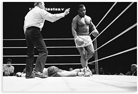 THEGIS Mike Tyson Boxmeister, Leinwand-Poster, Wandkunst, Dekor, Bild, Gemälde für Wohnzimmer, Schlafzimmer, Dekoration, ungerahmt, 30 x 45 cm
