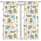 YCness Kinderzimmer Safari Tiere Vorhänge, Baby Junge Mädchen Kinder Wald Dschungel Wald Löwe Elefant Bedruckte Vorhänge für Wohnzimmer Schlafzimmer Fenster Vorhänge 2 Panel Sets 107,7 x 114,8 cm