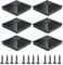 Fence Post Cap, Pack Of 6 Neat Toppers For Fence Posts, With 12 Screws And Easy Installation, Help Stop Water Soaking Into The Wood And Prolong The Life Of Your Fence (3.5 X 3.5)