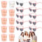 JGA Brille Team Braut Sonnenbrille, Schnapsgläser mit Kette, Partybrille Herz Sonnenbrille,10 Stück Herzbrillen und 10 Stück JGA Becher zum Umhängen, Hippie Herzförmige Brille für Junggesellenabschied