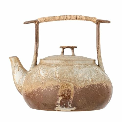 Bloomingville Ikigai Teekanne aus Stoneware, braun – 1,55 L, japanisch inspiriertes Design – 82061428