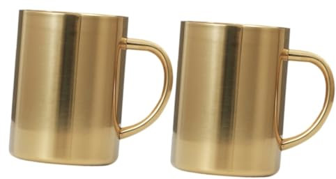 TOPBATHY 2 Piezas 304 agua tazas vaso taza de Tazas de cafe taza de térmica maceta de bota para beber con asas vasos de te calentador de mug termico termicas