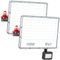 YIQIBRO 100W Projecteur LED Exterieur Detecteur de Mouvement 2 Pièces - 10000LM IP67 Étanche Spot LED Extérieur Detecteur de Mouvement, 7000K Blanc Froid Eclairage Exterieur avec Détecteur Jardin