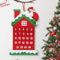 Adventskalender als Wandkalender aus Filz, Adventskalender zum Befüllen aus Filz Weihnachtskalender Adventskalender zum Aufhängen mit 24 Taschen, Xmas Countdown Kalender