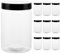 FWEEK Lot de 10 boîtes de conservation hermétiques en plastique sans BPA, 300 ml, avec couvercle, pour la cuisine, la maison, les épices, les cosmétiques