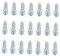 GARVALON 100st Reifenspikes Schneespikes Für Reifenstiefel Rutschfeste Schraubbolzen Autoreifen Spikes Automobilräder Spikes Für Fahrradstiefel Fahrrad Winterreifen Rennrad Silver Legierung