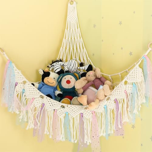 Spielzeug Aufbewahrung Kuscheltier Hängematte Hängender Kuscheltier Aufbewahrung Netz Spielzeug Organizer Hängender Stofftier Netzhalter zur Aufbewahrung von Plüschtieren