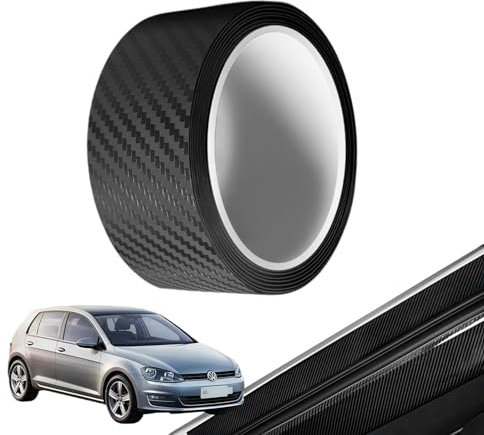 Carbon-Klebeband für Auto, Carbonfolie, selbstklebend, Kratzfest, Carbonabdeckung für Türschwellen, Stoßfänger, Kofferraum, für alle Arten von Fahrzeugen (5 cm x 10 m)