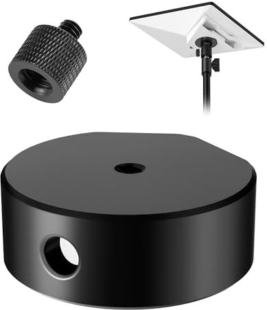 Starlink Mini Tripod Adapter - 1/4 Threaded Aluminum Alloy Tripod Mount Adapter for Starlink Mini - with 1/4 to 3/8 nut Adapter - Compatible with Tripod or Bracket Fixing - Use with Pipe Adapter