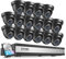ZOSI 1080p 16 Channel Security Camera System,16CH H.265+ DVR with 2TB HDD and 16 x Outdoor Indoor CCTV Dome Cameras, AI Human Vehicle Detection, 80ft Long Night Vision, Remote Access, 24/7 Recording