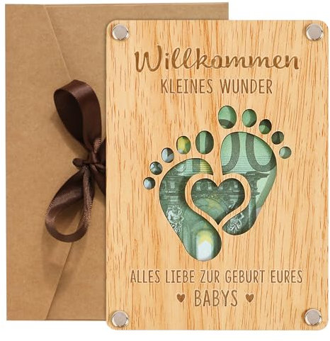 BOFUNX Baby Geburt Geschenk Taufe Geschenk Geburtsgeschenk Geldgeschenk Verpackung zur Geburt Taufe Schwangerschaft Verkünden