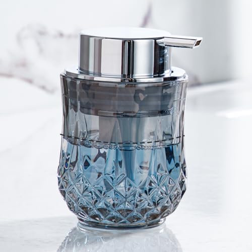 Enra schaumseifenspender,10oz Silber Badezimmer Handseifenspender,Nachfüllbarer Soap Dispenser Flasche Aus Glas für leichtes Pressen,Geeignet für,Shampoo,Duschgel,Küche,Bad Schaumseifenspender