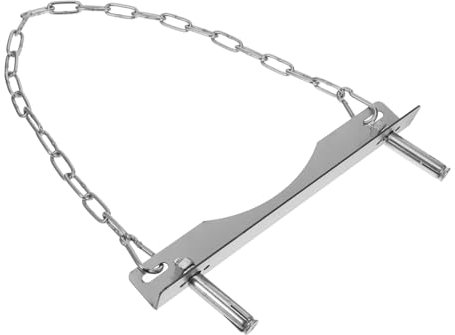 UKCOCO 40l Oxygen Gas Cylinder Holder Metal Bracket Chain Propane Tank Stand for Laboratory and Rv Gas Cylinder Storage