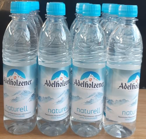 Adelholzener Mineralwasser Naturell, 16 x 0,5L Flaschen, Mit Mehrwegpfand