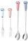 4 Pcs Dog Food Fork, Paw Cat Can Spoon, Stainless Steel Pet Food Fork Spoon Set, Cat Dog for Pet Feeding Wet, Durable Pets Feeding Utensils for Storage Containers (Blue, Pink)