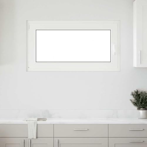 Homgoday Finestra Seminterrato RISOR 110x60 cm Anta Ribalta DIN Sinistra