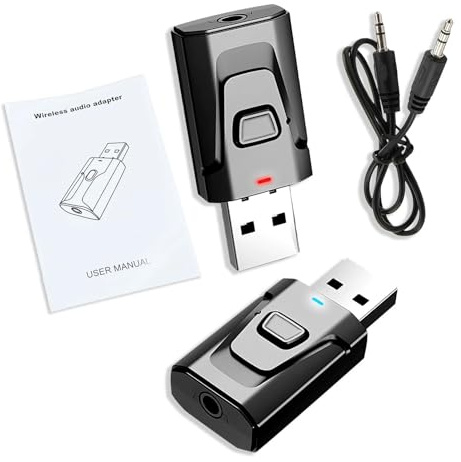 USB Bluetooth Transmitter For TV, Plug And Play Stable, With Clear Sound Quality, 5.0 Bluetooth Adapter For TV/Car/PC Audio Adapter