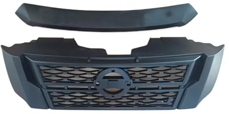 Kühlergrill Streifen Trim Für Nissan Navara NP300 D23 2015-2020 Frontgrill Rennsport-Kühlergrill Hauptstoßstangenmaske Mit Lufthutze Motorhaubenverkleidung Kühlergrill vorne in der Mitte