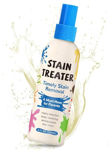 Messy Eater Stain Treater Spray - 120ml Clothes Stain Remover - Stain Remover for Clothes Spray - Laundry Stain Remover for Grass, Blood, Grease, Wine, Ink, Sweat and Tea & Coffee Marks