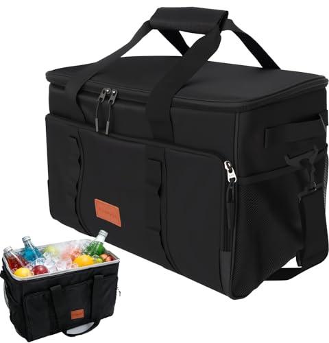 Kühltasche Groß 33L – Faltbare Isoliertasche für 50 Dosen, 8-12 Std. Kühlung, Wasserdicht & Auslaufsicher – Ideal für Camping, Picknick, Strand, Grillen, Einkaufen & Auto