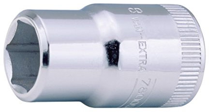 Bahco SB7800SM-9 1/2-Inch 6 Edge Socket Wrench Insert, Silver, 9 mm