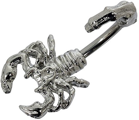 Pain-is-Art Bauchnabelpiercing Skorpion aus Chirurgenstahl Navel Piercing