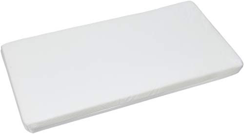 Easy Dort - Matelas couffin bébé 40 x 80 cm - Berceau, nacelle ou lit bébé - Housse en Bambou | Été & Hiver | Double Face | Très Confortable | Fabrication Française 40x80 cm | Blanc