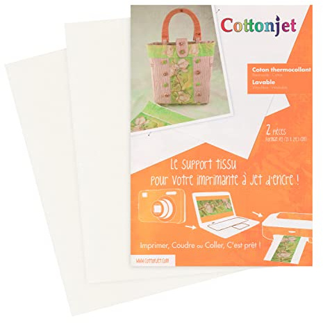 Cottonjet CJ662000 zum Aufbügeln, 2 Stück, Baumwolle