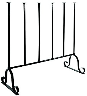 Garden Pride Wellington Boot Rack - Black - Metal - Indoor and outdoor - Holds three pairs of Wellies - The Ideal Welly Storage Solution - Wellington Boot Stand
