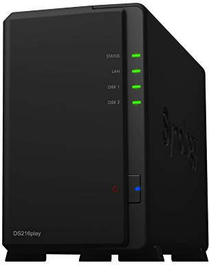 SYNOLOGY DS216PLAY 16TB (2 x 8TB WD RED HDD)