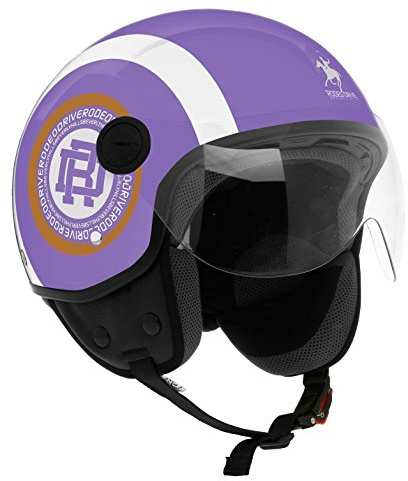 Rodeo Drive Casque Moto rd105 N, cyclamen/blanc, XS