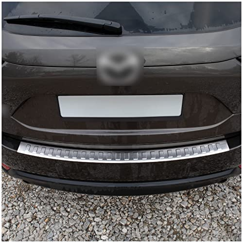tuning-art L311 Edelstahl Ladekantenschutz passend für Mazda CX-5 2 2017-, Farbe:Silber