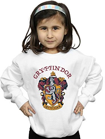 Harry Potter Girls Gryffindor Crest Sweatshirt White 7-8 Years