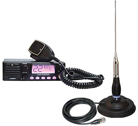 PNI Kit CB Radio Radio CB TTi TCB-900 + Antena ML100 avec Base magnétique