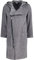 Cawö Home Bademäntel Herren Kapuze New Zipper 6516 anthrazit-schwarz - 774 L
