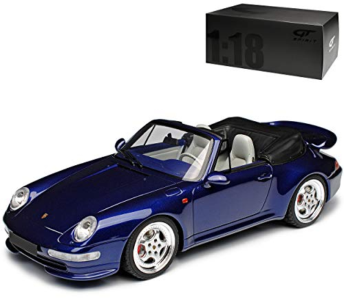 GT Spirit Porsche 911 993 Turbo Dunkel Blau 1993-1998 Nr 257 1/18 Modell Auto