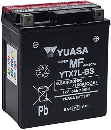 Batería sellada Yuasa YTX7L-BS 12V 6Ah Ho NDA S-Wing 125 2007/. - Escúter
