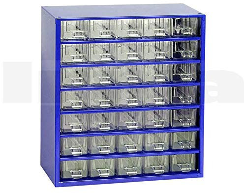 BSD Cassettiera per Piccoli Oggetti 35P - Cassettiera porta Minuteria, Cassettiera con Più Cassetti