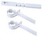 KINGLAKE Tree Labels,100Pcs Plant Labels Markers Plastic Garden Name Tags for Outdoor Plants, Adjustable Wrap Around Hanging Tags (White 21x2cm)