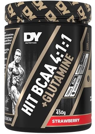 HIT BCAA 4:1:1 + Glutamine, 450g, 30 Servings (Strawberry)