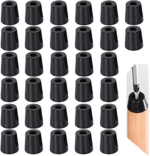 LEZED Gummifüße Gummipuffer Gummifüsse Füße Schraubbar für Möbel Möbelbeine Rund Anschlagdämpfer Gummifuß Schutzpuffer Möbelpuffer für Schreibtische, Sofas, Stühle 32 Stück (20*14*17)