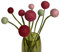 Én Gry & Sif 9 Filzblumen Blumen aus Filz - Strauß - Blumenstrauß - Geschenk - handgemacht (weinrot)