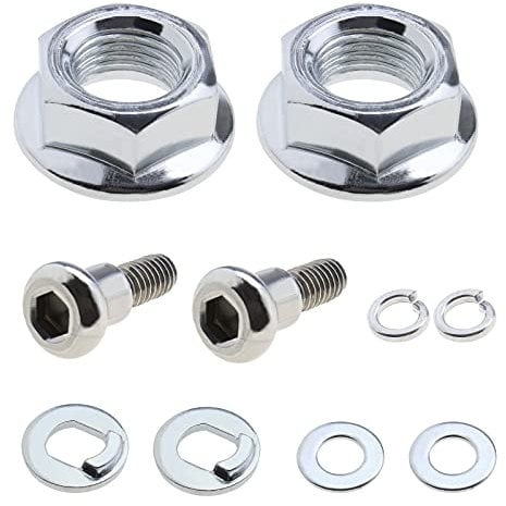 4-Piece Electric Scooter Front Wheel Rear Wheel Nuts Bolt with Washers for Xiaomi M365 1S Essential Pro and Pro 2