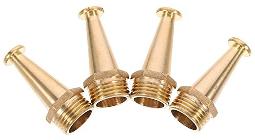 iplusmile Boquilla De Agua De Latón 1/2 Pulgada para Manguera De Jardín 4 Piezas Boquilla De Pulverización para Riego Limpieza Lavado De Autos Y Uso contra Incendios