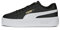 PUMA Women's Smash Platform V3 Sneaker, Black White Gold, 8 UK