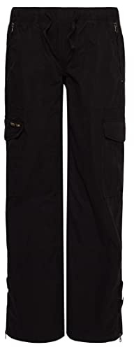 Superdry Women's Cargo Pants, Washed Black, 32W